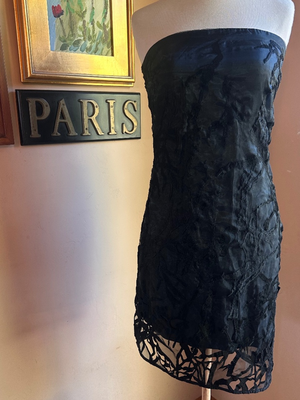 NWT All Saints Iree Black Strapless Cocktail Dress Size 6 Originally $308
